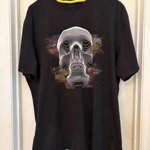 Robert Graham Men's Skull Graphic Print Shirt 2XL Black T-Shirt